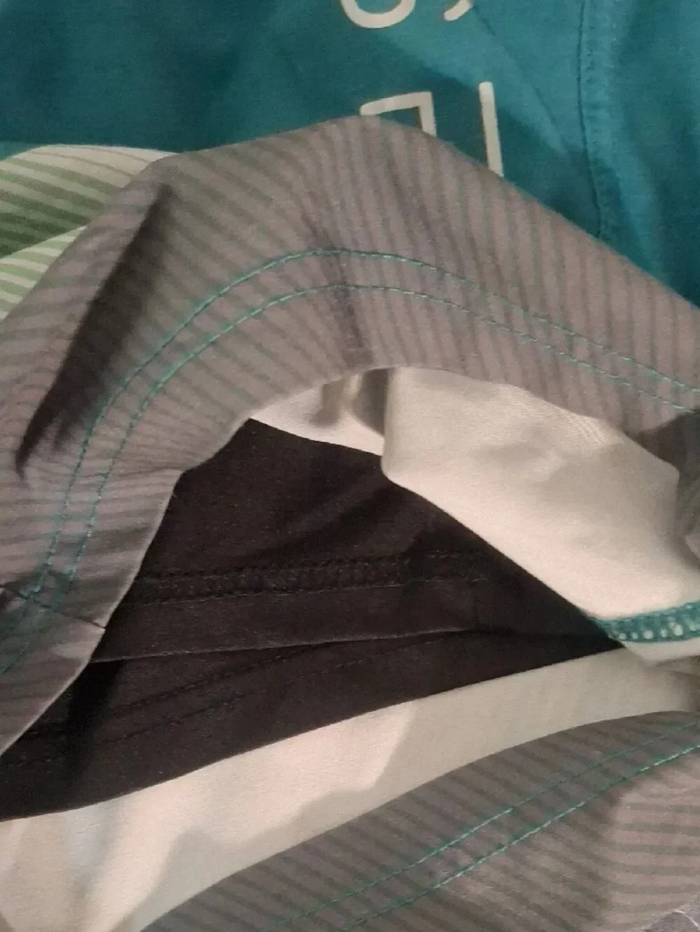 Spyder Teal and Gray Men's Swim Shorts size medium